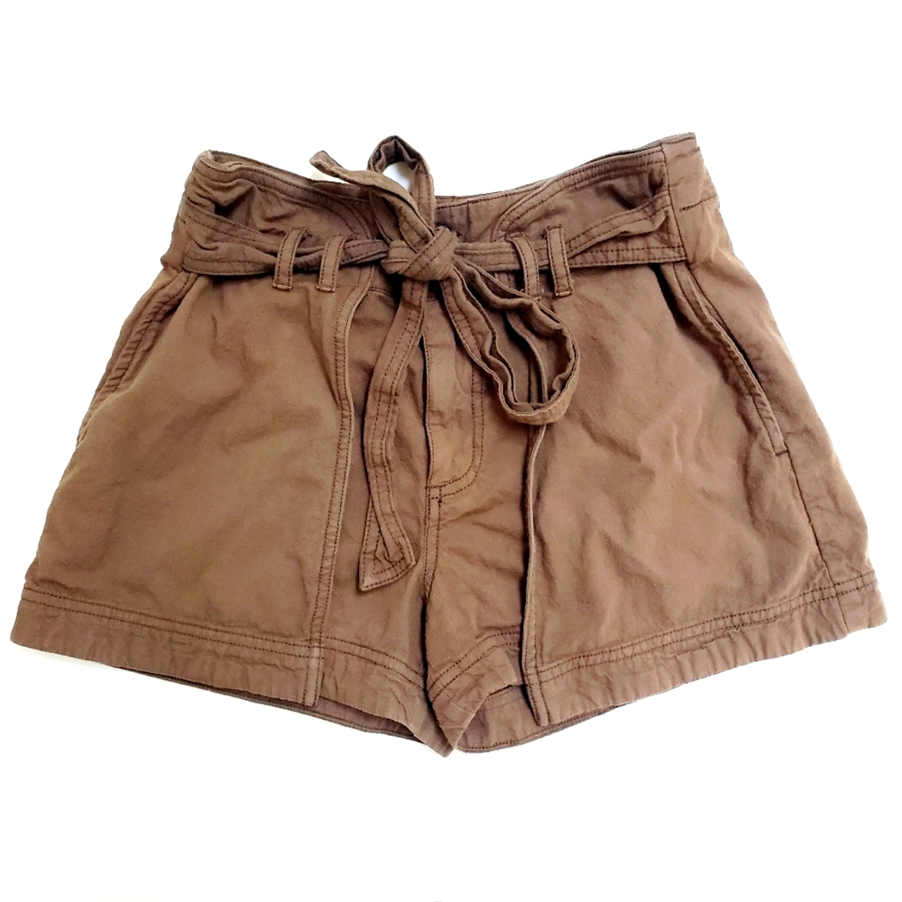 Free People High Waisted Paper Bag Shorts
